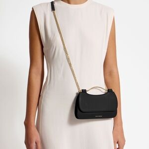 Strathberry Harmony Nano Clutch in Black
